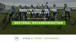 Stage 3: Cycling under the rain to Whitelee!